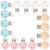 Ki Wednesday 16 pieces wood pacifier clip natural wood pacifier chains clips made of high -quality wood metal wood baby pacifier clips infant pacifier locks holder accessories 1.77x1.18 inch 4 colors