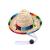 Funny dog sombrero hat adjustable chihuahua cosplay cap Mexican party costume clothing decoration for pet dog birthday Christmas and Halloween