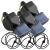 Fox 40 Classic CMG w/Breakaway Lanyard 3 Pack Black