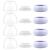 Maymom Dome Caps Screw Rings Sealing Discs Compatible with Avent Natural Bottles Avent PP Bottles or Natural No Nipple Included. Convert Avent Classic Bottle Into Natural Set