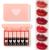 6 Colors Lip Tint Stain Set, Velvet Lip Tint Watery Lip Stain Tint Moisturizing Shimmery Mini Liquid Lipstick, Multi-use Lip and Cheek Tint, Long lasting Non-Stick Cup Waterproof Lip Color Makeup 6PCS Lipstick Set