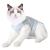 Dotoner Cat Professional Recovery suit surgical recovery shirt for belly wounds Bandage cone Alternative for cats after surgery medical suit soft pet clothing indoor (blue m) m (1 -pack) light blue