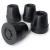 DMI Durable Replacement Quad Cane Tips, Extra Stability, No-Slip Grip, 1/2 Inch, (Pack of 4)