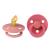 BIBS COLOUR Anatomical Schnuller 2 Pack BPA-Free Dummy-Schnuller jaw-friendly form.Natural rubber/latex made in Denmark size 1 (0-6 months) Dusty Pink/Coral 0-6 months (2 Series Pack) Dusty Pink/Coral