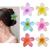 Sivlki 6 pieces of hair clip flower cute acrylic hair clips for women flower hair clip for thick hair claw clip can be used as a gift for girls color