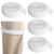 4 Pcs Leg Bag Straps Catheter Leg Bag Straps Comfortable Catheter Leg Bag Holder Support Urine Drainage Bag Strap Nylon Velcro Straps Catheter Night Bag Stand for Incontinence Urine Bag(White)