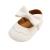 Baby Girls First Walking Shoes Mary Jane PU Leather Anti-Slip Princess Shoes Infant Baby Shoes 12-18 Months E White