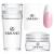 Saviland French Tip Nail Stamp - 4PCS Nail Art Stamper Kit Clear Silicone Nail Stamping Long & Short Jelly Stamper for Nails with Scrapers Nail Stamper Kit for French Manicure Home DIY Nail Salon 1A-4PCS Clear Nail Art Stamper