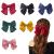 6 pieces of hair clips large loop hair clip large hair loops clip satin tape sheet hair clips for weddings festivals parties offices schools 6 colors