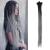 24 inch Dreadlock Extensions Handmade synthetic dreads 10 strands/pack Dreads Crochet Locs Hair (ombre black to gray) 24 inch black to gray