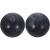 Supvox 2pcs Chinese ball jade baoding balls chinese health exercise massage ball for stress relief hand exercise relaxation wrist (black)