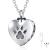 cluis Urn Necklace for Ashes Cremation Necklace Paw Print Pet Urn Heart Necklace Animal Cremation Jewelry for Ashes Memorial Keepsake Jewelry for Women Dog's Cat's Pet Ashes