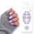 Fairy Nail UV nail foils self-adhesive gel foils half-cured 20 pieces nail wraps nail polish strips to stick on (lavender)