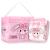 LittleForBig Adult Printed Diapers 10 Pack - Baby Usagi (Medium 71-96 CM) Pink M