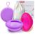 Ketliyaze 2 pieces menstrual disc sizes S L menstrual cup reusable periodic disc soft leak -proof menstrual disc made of silicone alternative to tampons