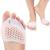 Pedimend 2 Pairs Gel Toe Separators Metatarsal Pads Gel Toe Straightener for Overlapping Toes Bunion Corrector Hallux Valgus Forefoot Pain Relief (5-Hole Toe Separator Metatarsal Pads)