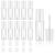 Molain empty tubes lip gloss tubes 10 pieces refillable tubes clear cosmetics container lip gloss tube for lip gloss cosmetics make-up (white)