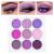 Waterproof 9 Colors Shimmer Matte Eyeshadow Palette.Longwearing Highly Pigmented Glitter Powder Palet.Matt Pink Shiny Purple Eye shadow Palet Eye Makeup.paleta de sombras moradas