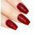 Bling Art False Nails Red Gel Nails Ballerina Coffin 24 Artificial Nails Long Tips with Glue Gel Red 27 Piece Set