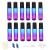 12PCs 10ml essential oils Roller bottles color gradient bottles of glass roll-on bottles with funnel/opener/label for essential oils massage perfume bottles