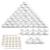 Newan 60 pieces of jaws Tiegel 10G10ml cream can empty can transparent crucible tap with screw cap jar with stickers ideal for make-up creams lotions mini crowds (white)