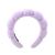 Ycfish Puffy Makeup Headband Spa Headbands for Women Sponge & Terry Towel Cloth Fabric Cute Skincare Headband for Face Washing Makeup Removal Shower Facial Mask (Purple)
