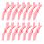 Ondder 14 Pack Pink Alligator Hair Clips for Styling Sectioning Larger Salon Pro Hair Clips for Barber Clips for Hair Coloring Cutting Sectioning Big Gator Cutting Hair Clips Salon Alligator Clips for Hair Hair Stylin...