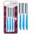 Womens Facial Razor Hair Removal - Dermaplaning Tool Peach Fuzz Remover Shaver Trimmer Women Remove Fine Hair Blue Eyebrow Razors Dermaplane Face Shavers Exfoliating Sensitive Skin Travel Essential