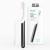 Quip Adult Electric Toothbrush - Sonic Toothbrush with Travel Cover & Mirror Mount, Soft Bristles, Timer, and Metal Handle - Slate
