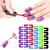 Plabbdpl nail polish template 50pcs nail polish stencil nail painting guide reusable nail edge skin barrier kit nail art paint protection top protection nail art basic tool accessories