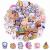 65PCS Acrylic Brooch Pins Lorvain Cute Aesthetic Badges Pin Kawaii Backpack Pins Sheep Rabbit Dog Bear Girl Cartoon Brooch Pin for Backpacks Bags Jackets Hoodies Hats