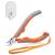 SPEEDWOX Side Cutter 5-Inch Diagonal Cutting Pliers Wire Cutting Nippers with Safety Lock and Protective Holster Mini Precision Flush Cutters Tapered Head Wire Clippers for Narrow Areas