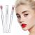 ELESDA Lip Brush, Silicone Lip Applicator Reusable 3PCS Lip Mask Applicator with Cover Silicone Lip Brush Retractable Lip Gloss Balm Applicator Eyeshadow Lip Cream Lip Scrub Applicator Lip Scrub Brush