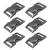 Bytiyar 6 pcs 1 inch(25mm) Zinc Alloy Metal Side Release Buckle Paracord Buckles for 25mm Straps Webbing Bracelet Backpack Belt Gun Black 6pcs_25mm Gun Black