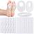 60 Pack Callus Pads Soft Felt Callus Oval Shape Corn Pads for Bottom of Foot Adhesive Foot Corn Pads for Men and Women Feet Toes Heel Pain Relief White