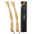 WarmLife back scratch for men gifts for women 17 inch curved long handle bamboo back scratch wood gifts for mom dad - 2 pieces