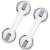 Shower Handle 12 inch Grab Bars for Bathtubs and Showers, Strong Hold Suction Cup Handle, Safety Bars for Shower Chair Bench, Bathroom Grab Bar for Seniors, Elderly, Handicap (2 Pack) Gray
