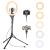Aureday 14'' Selfie Ring Light with 62'' Tripod Stand and Phone Holder, Dimmable LED Phone Ringlight for Makeup/Video Recording/Photography, Circle Lighting for All Cell Phones&Lightweight Cameras