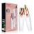 URAQT Facial Hair Remover for Women 2 in 1 Eyebrow Trimmer & Face Hair Remover Rechargeable Waterproof Painless Lady Shaver for Lips Nose Face Body Peach Fuzz