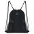 Wall backpack with cord string string bag gym bag waterproof nylon sports bag gym bag with outdoor pocket adjustable tunnel procession gym back for women men for sports and yoga black