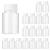 Lamoutor 18Pcs Clear Pill Bottle Plastic Medicine Bottle Empty Reagent Bottle Chemical Containers with Caps for Liquid Solid Powder Medicine 80ML 80ML-18Pcs