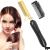Hair smoothing brush smoothing brush with ion technology ceramic coating - technology hair smoothing for wet and dry hair (black gold)