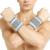 NeoTech Care Wrist Band - Bamboo Fiber Knitted Fabric - Light  Elastic & Breathable - Men  Women  Right or Left - for Sweat  Sports  Exercise  Workout  Gym - Grey Color Medium (Pack of 1) 1