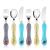 Lehoo Castle Children's Cutlery Set 6pcs Stainless Steel Toddler Cutlery Kids Cutlery Flatware Incudes 2 x Spoons 2 x Forks 2 x Knives Grey/Yellow/Blue