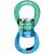 PROND Swing Swivel 35kN Safest Rotational Device, Swing Spinner, Carabiner Swivel, Climbing Rope Swivels for Childrens Web Tree Swing Setting, Aerial Dance, Hanging Hammock Green Blue