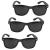 3 pieces of eye trainers hole glasses comfortable perforated glasses for eye training for relaxation black grid glasses Pinhole Glasses multidot glasses lattice glasses with foldable ironing for eye training