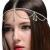 Fdesigner Crystal Head Chain Silver Bride Rhinestone Tassel Hair Chain Wedding Pendant Headpieces Jewelry Pageant Costume Hair Accessories for Women and Girls