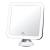Fancii 7x LED Lighted Magnifying Makeup Mirror with Strong Suction - 6.5 wide  Natural Daylight  Cordless Portable Vanity Mirror with Lights (Square) - Mira 7