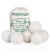 KINTOR Wool Dryer Balls XL 6 Pack 2.95", 100% New Zealand Wool Organic Fabric Softener, Hypoallergenic Baby Safe & Unscented, Chemical Free to Reduce Wrinkles & Static Cling, Shorten Drying Time White