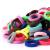 120PCS Baby Hair Ties, Cotton Toddler Hair Ties for Girls and Kids, Kids Seamless Hair Bands, Girls Elastic Ponytail Holders (Diameter 1 Inch and Assorted Colors) by Nspring Baby hair ties (bright color)